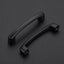 30 Manijas Cocina Negro Curvadas 3-3/4" Tocador Cajones