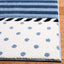 Alfombra decorativa para niños 2'3"x4' azul marino y marfil