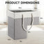 Cesta escalera 16x10x8pulg con asa organiz. plegable