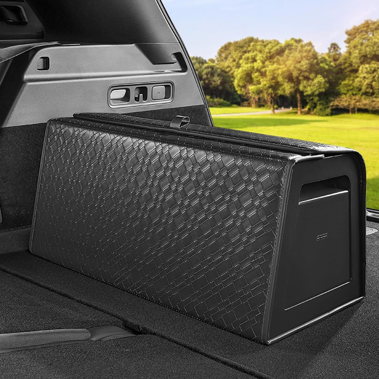 Organiz. maletero SUV cuero PU PP ajustable plegable