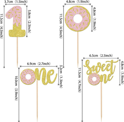 24 Pzas Dona para Cupcakes con Purpurina Sweet One