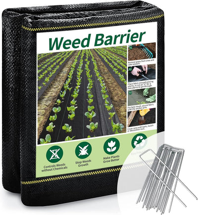 Tela barrera malezas 4x50ft 3oz para jardín y césped