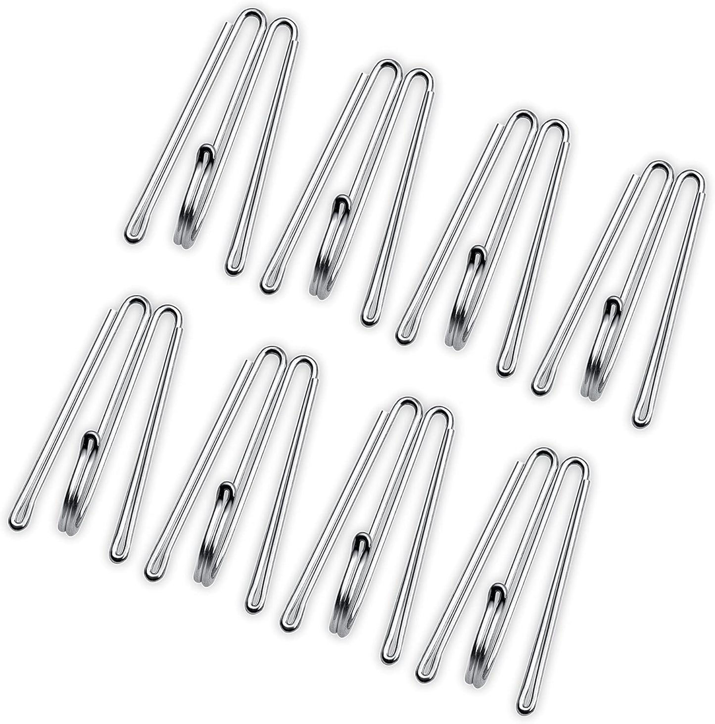 50 Ganchos Metal para Cortinas Resistentes