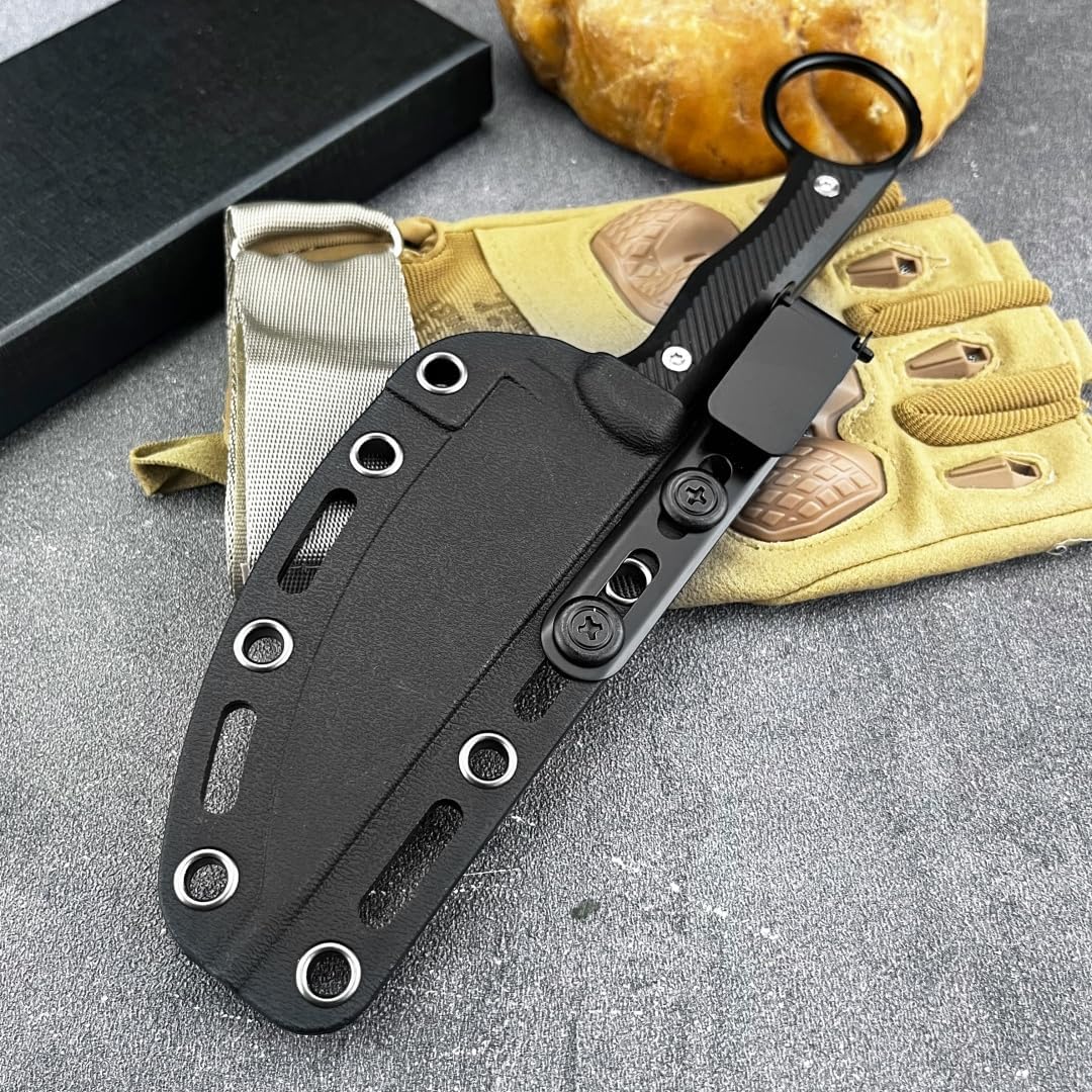 Cuchillo fijo 7.8pulg acero 8cr13mov mango antiderrap