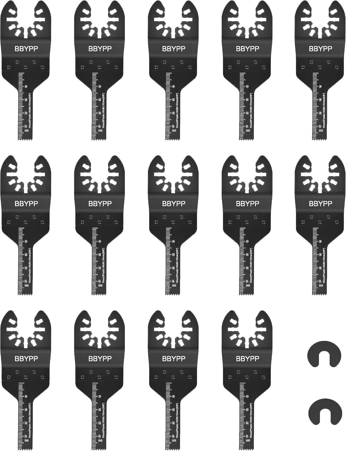 14 Pzas Hojas Sierra Oscilante 3/8pulg para Madera Plástico Metal