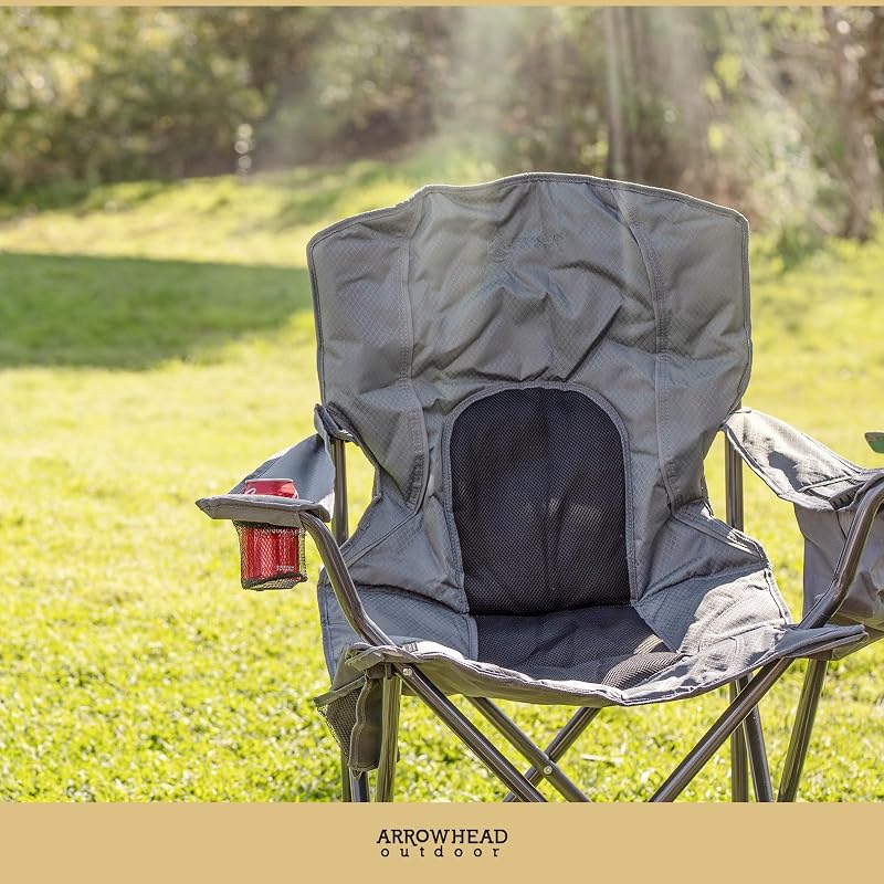 Silla plegable acampar con enfriador 4 latas y bolsa