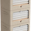 3 Pzas Caja Almacenamiento Ropa Metal Grande con Ventana