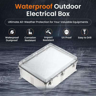 Caja conexiones acero inox ABS gris 20x16pulg