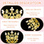 12 Coronas Metal Decoración Pasteles Bodas Dorado