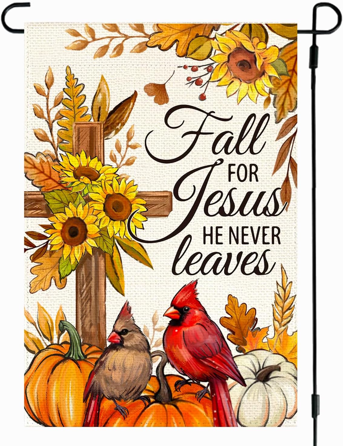 Banderas jardín otoño doble cara 12x18pulg decoración patio