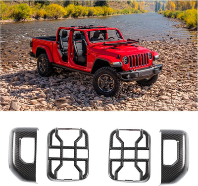 Protectores luces traseras Jeep Gladiator 2018-24 fibra
