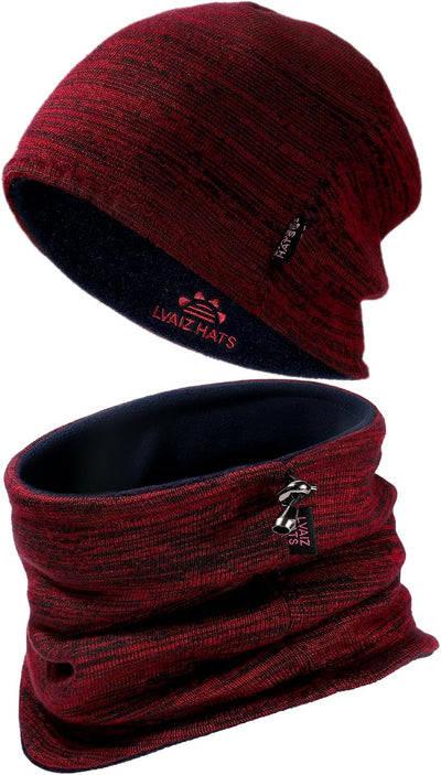 Set Gorra Bufanda Invierno para Hombre Mujer Calor