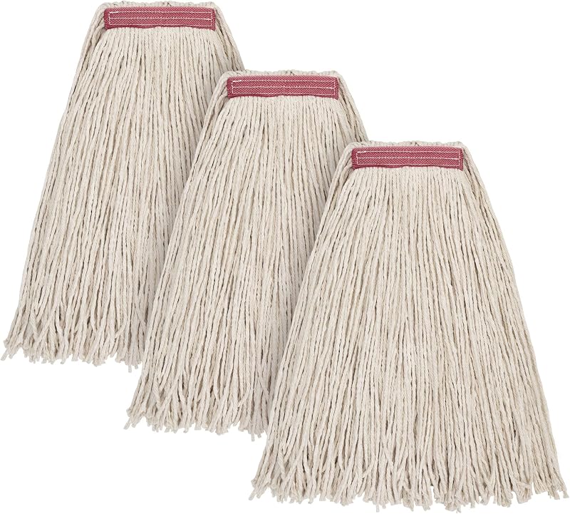 Trapeador piso algodón 16oz set 3 repuestos cuerda resistente