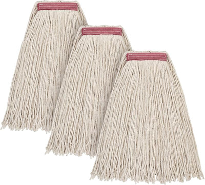 Trapeador piso algodón 16oz set 3 repuestos cuerda resistente