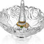 Soporte anillos cristal redondo para joyas boda mamá