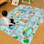 Alfombra coche niños 2'7"x4' antiderrap pista carreras