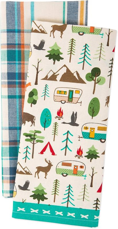 Juego 2 Pzas Toallas Cocina Happy Camper