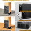 Base poste acero inox con canal aire anclaje 4x6
