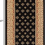 Alfombra tradicional negra 2ft3pulg x 3ft11pulg