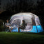 Carpa para camping con luces LED y bolsillos de