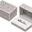Caja terciopelo para anillos de compromiso gris