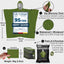 Poncho supervivencia Mylar térmico reversible 4 pzas verde