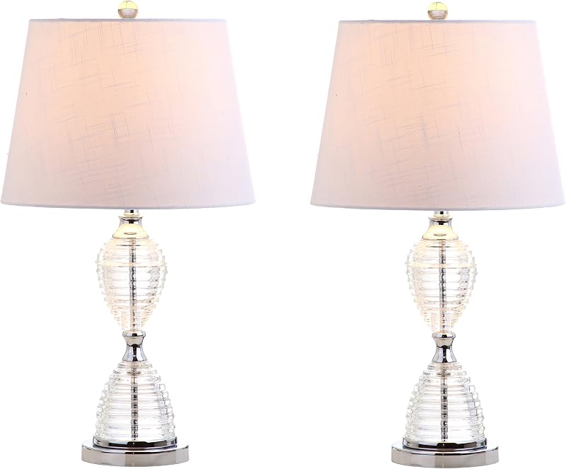 2 Pzas Lámpara Mesa LED Cristal 24pulg Reloj Arena