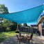 Toldo vela rectangular UV 14x18ft azul turquesa
