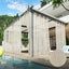 6 Paneles Cortinas Transparentes Impermeables Lino Natural