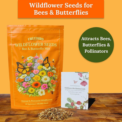Semillas flores silvestres para abejas 4oz mezcla anual