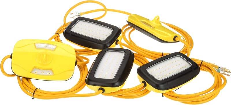 Cadena luces LED 100ft 14/3 color amarillo