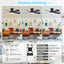 Ventilador techo moderno 35pulg negro 5 cuchillas control