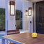 Soporte pared moderno con dos luces Bronce