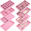 4 Organiz. Joyas Terciopelo Rosado Arete Pulsera Collar