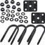 Kit pernos en U eje remolque 2-3/8" 5-1/2" largo