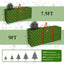Caja almacenamiento árbol Navidad 9ft Oxford con asas verde