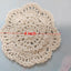 Tapetes encaje algodón 4pulg 12pzas beige