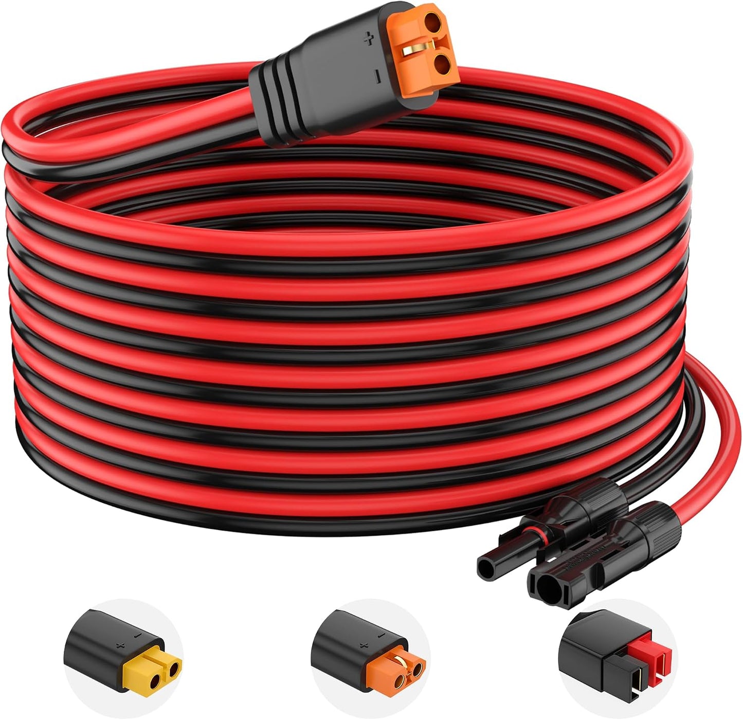 Cable extensión solar 10awg conector XT60i hembra para RV