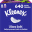 Pañuelos faciales ultrasuaves 8 cajas 80 pzas 3 capas