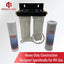 Sistema filtro agua dual caravana latón 2 filtros