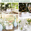 60 Tarjetas Flores Silvestres 4.33x3.54pulg Mesa Boda