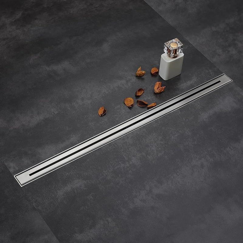 Desagüe ducha 24" acero inox níquel cepillado