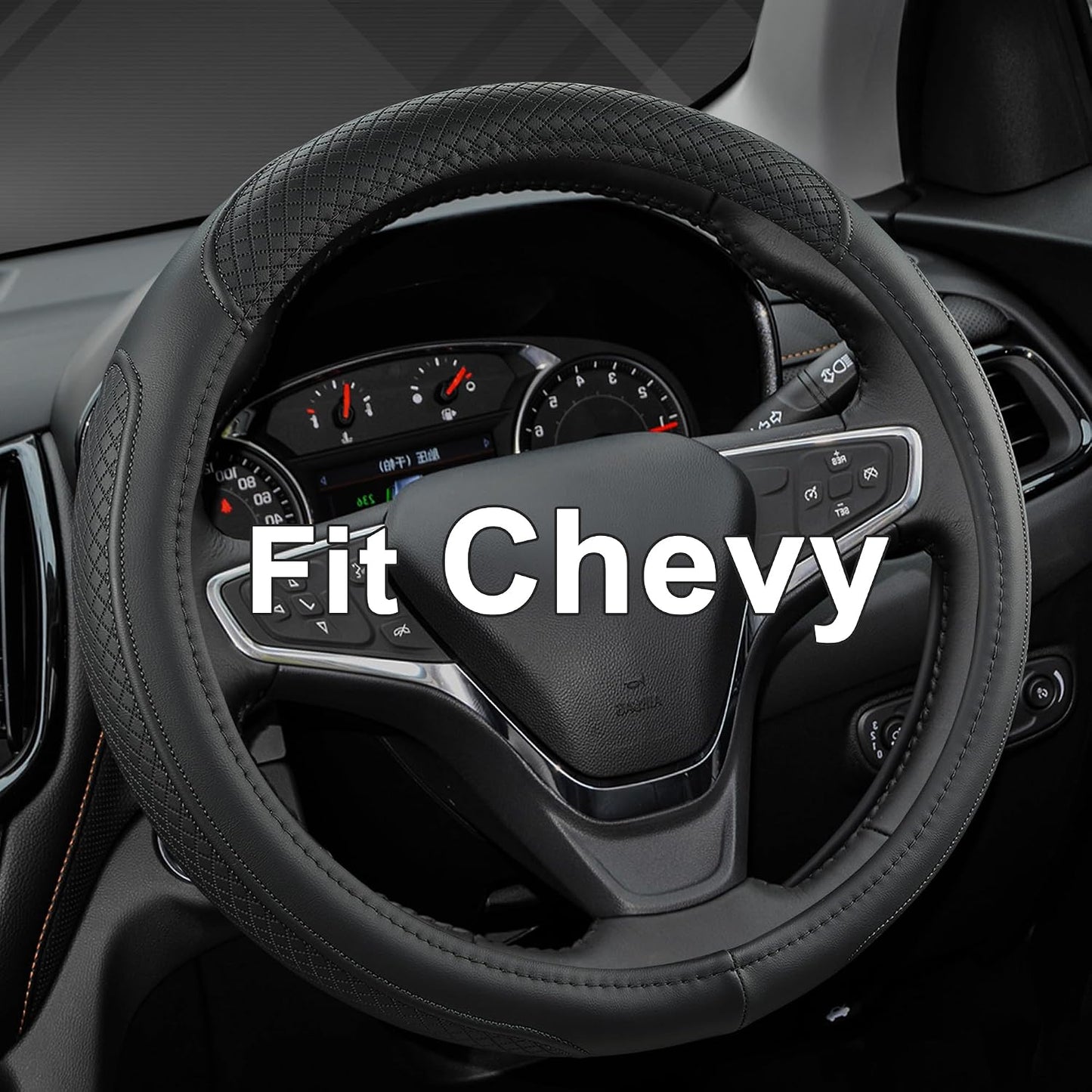 Funda volante Chevy 14.5-15" cubierta línea negra
