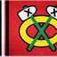 Alfombra decorativa Chicago Blackhawks 19x30"