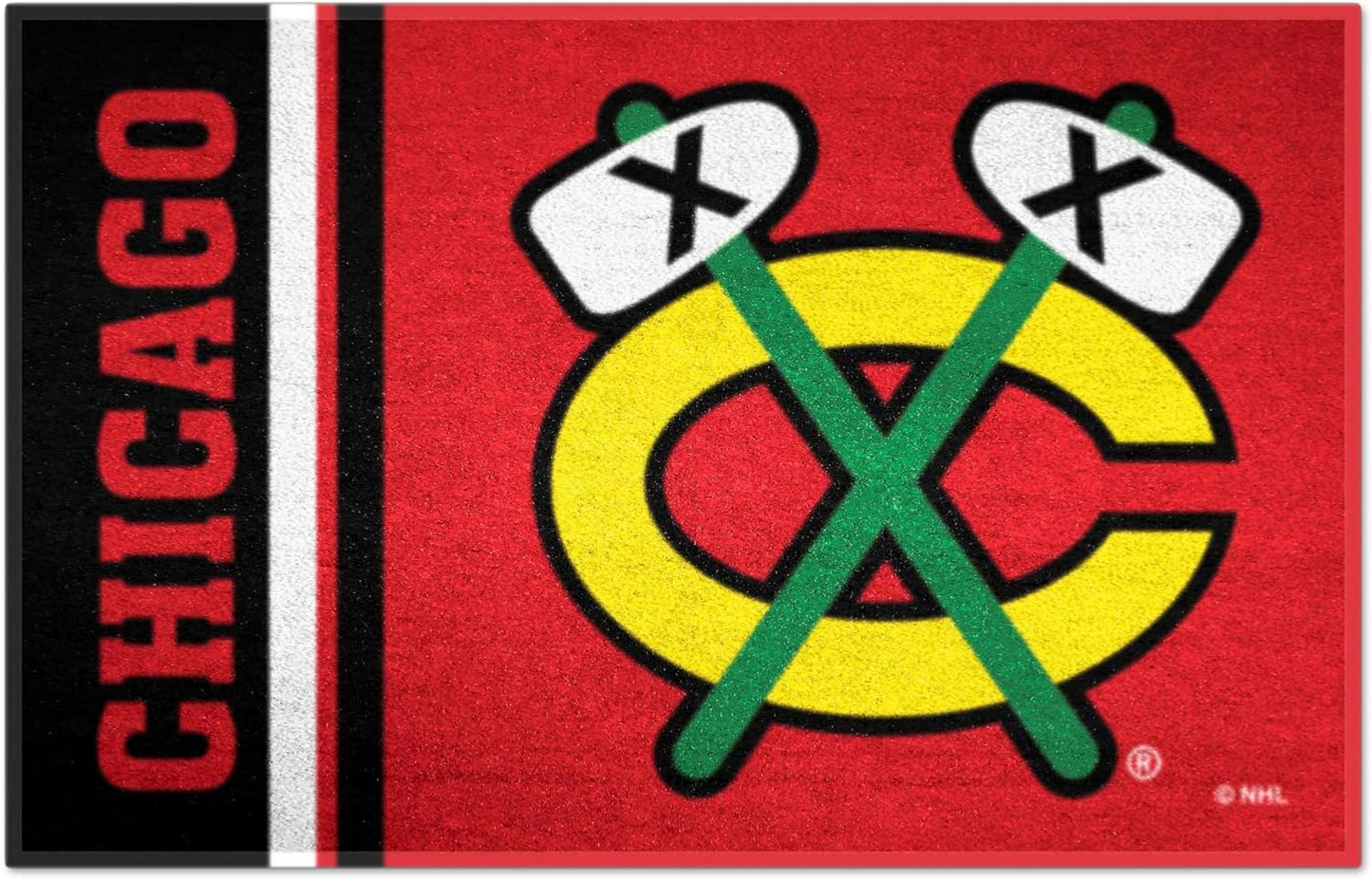 Alfombra decorativa Chicago Blackhawks 19x30"