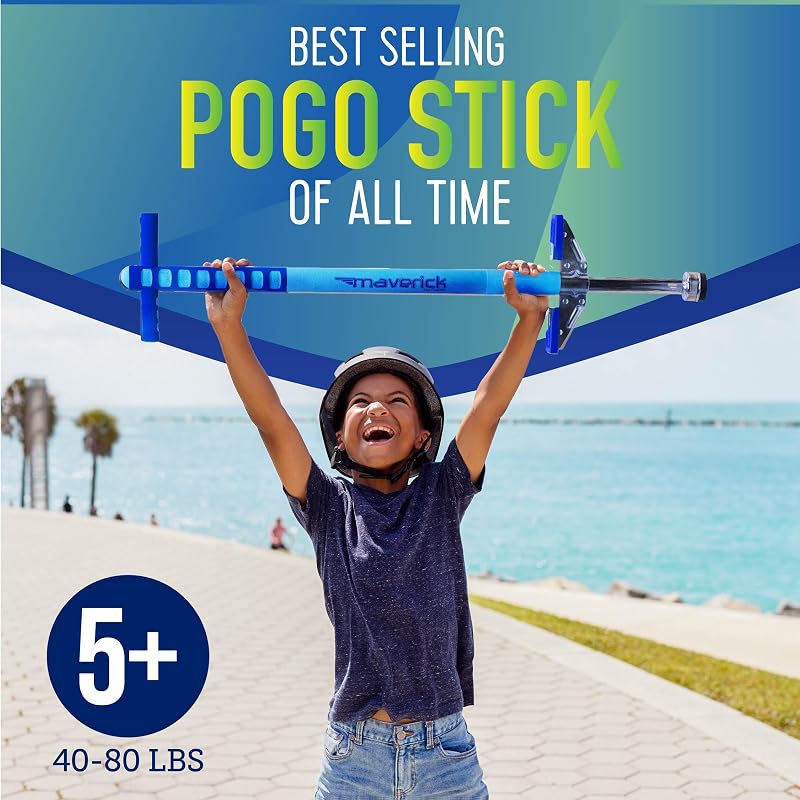 Pogo Stick para niños 5+ asas fáciles clavijas