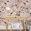 Papel tapiz hadas rosa autoadhesivo remov. 17.7x354
