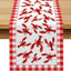 Camino mesa hervir cangrejos 13x72pulg rojo y blanco