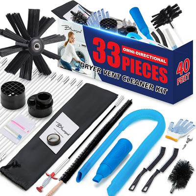 Kit limpieza secadora 33pzas cepillo 40pulg