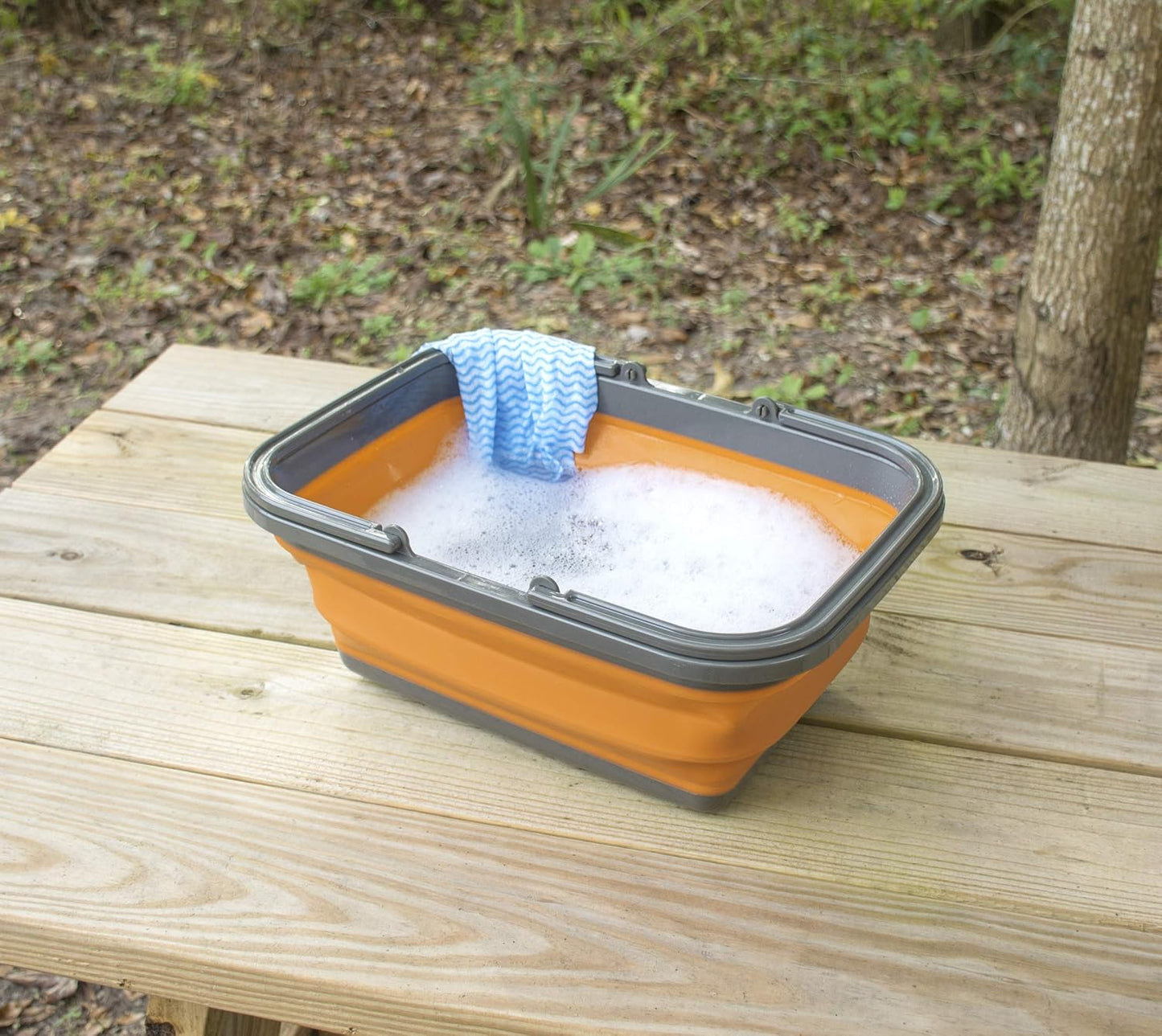 Fregadero camping 2.25gal color naranja
